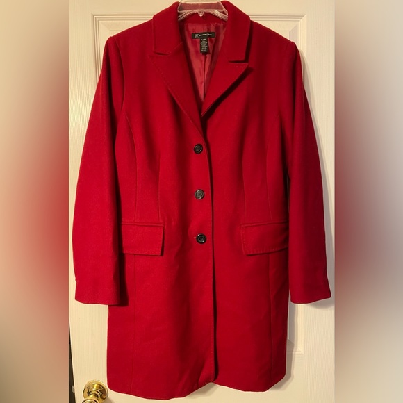 INC International Concepts Jackets & Blazers - INC Women’s Wool Pea Coat Size XL, Red